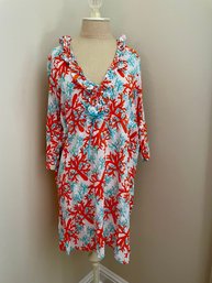 Mud Pie Coral Sea Swim Coverup, Size L - New With Tags