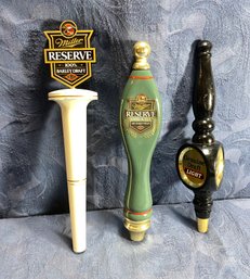 Beer Taps - Genuine Draft Light, Miller Reserve 100 Barley, Miller Reserve Amber Ale