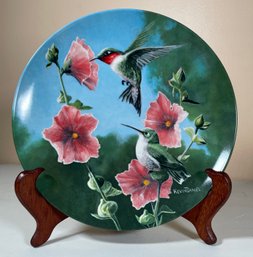 Knowles 'Encyclopedia Britannica Birds Of Your Garden' Collector Plate 'The Hummingbird'