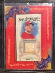 2010 Panini Allen & Ginter Joey Votto Bat Relic Card - K