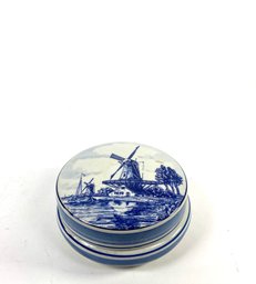 Delft Classic Dutch Motif Lidded Keepsake Box