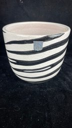 An Original Creation By KB Zebra Striped Planter