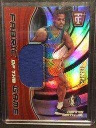 2017-18 Panini Totally Certified Fabric Of The Game Dennis Smith Jr. Jersey Relic Card 168/249 - K