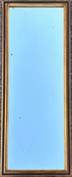 An Elegant Parcel Gilt And Lacquer Full Length Mirror