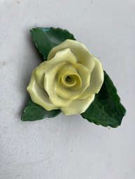 Porcelain Yellow Rose Numbered 170 Handpainted Herend Hungry