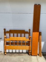 Solid Wood Bed Frame - Twin Size 1 Of 2