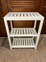 White Three Tier Shelf