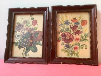 Pair Of Floral Framed Prints