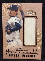 2014 Topps Triple Threads Hisashi Iwakuma Jersey Relic Card 12/27 - K