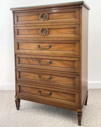 A Lovely Vintage Mahogany Paneled Chest Of Drawers By Henredon