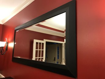 Large 5 1/2 Long Mirror In Black Enamel Finish