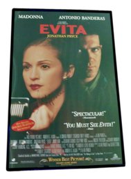 Antonio Banderas And Madona 'Evita' Movie  Poster Signed By Madonna