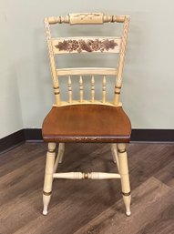 Wooden Ivory Hitchcock Chair