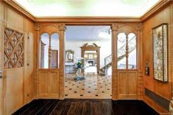 Stunning 1930s Handcarved White Oak Curved Architectural Arches-Doors & Pilasters-Removed & Ready For Pickup