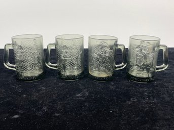 Vintage 1970s McDonald's Glass Mug Collection