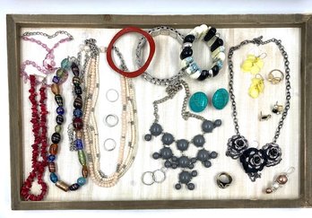 Collection Of 20 Pieces Of Costume Jewelry - Necklaces, Rings, & Things!