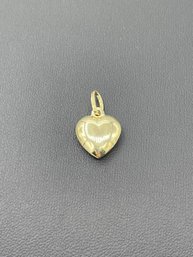Italy 14k Yellow Gold Puffy Heart Charm/ Pendant