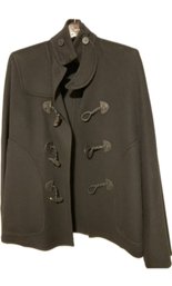 Ralph Lauren Wool Poncho With Leather Collar