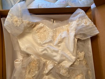 Gorgeous 1950's Wedding Dress, Head Piece, Shoes, Gloves And More