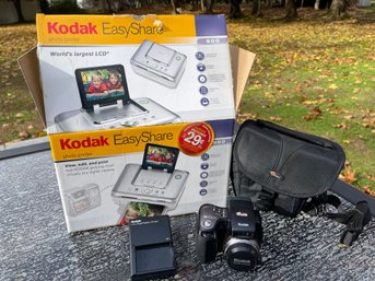 NIB NOS Kodak EasyShare 500 Photo Printer In Box & EasyShare Z7590 Camera With Case (bOTH UNTESTED)
