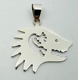 STERLING SILVER BEAR KOKOPELLI PENDANT