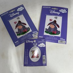 2 NEW Disney Eeyore & Tiger Cross Stitch Kits