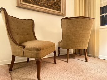 Vintage French Louis XV Style Accent Chairs (2)