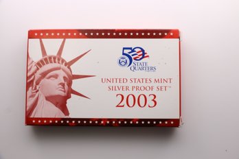 2003 United States Mint Silver Proof Coin Set