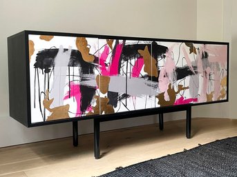 A Stunning Bespoke Designed And Painted Modern Console Cabinet By Railis Designs Iceland