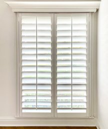 An Anderson Casement Window And Custom Interior Shutter With Valence