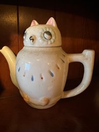 Vintage Ceramic Cat Tea Pot