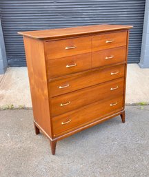 Mid Century Drexel Walnut Tallboy Dresser