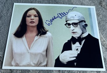 Autographed WOODY ALLEN Photograph- With Diane Keaton From His Film 'Sleepers'