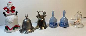 Lot Of 6 Christmas Bells