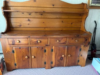 Pine Hutch Cabinet