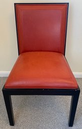 Single Red Edelman Luxe Leather Chair