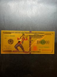 Walt Disney Goofy Gold Colored Bill