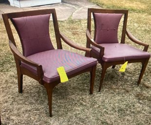 PAIR Of  Vintage Arm Chairs