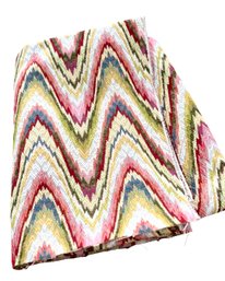 Large Chunk Of Vintage Chevron Upholstery Fabric