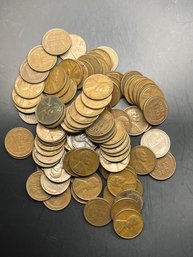 100 1940's, 1950's Wheat Pennies