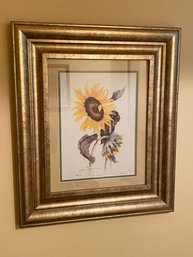 Sunflower Artwork And Frame