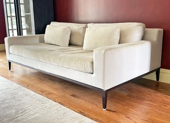A Plush Modern Sofa With Down Cushions By Restoration Hardware Modern