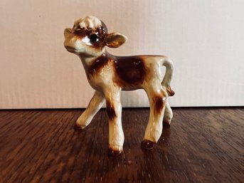 Vintage Hummel's - Goebel Cow, And Boy With Umbrella And Pig