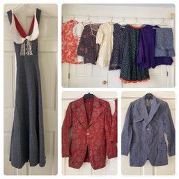 Vintage Womens Clothing: Custom Made, Suit, Dress, Skirts, Pants, Tops Size Small Circa 1970s Cool