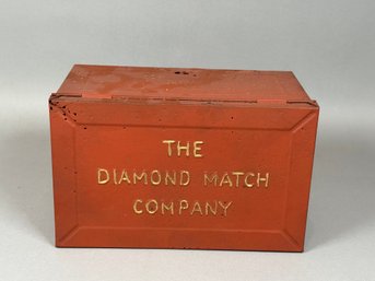 Vintage Diamond Match Company Metal Box