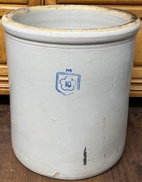 Antique 10-Gallon Stoneware Crock