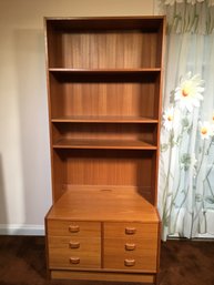 Lovely Vintage MCM / Midcentury DOMINO MOBLER Narrow Bookcase - Made In Denmark -  Truly Amazing Piece !