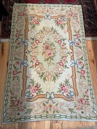 A VERY NICE ANTIQUE FRENCH WOVEN RUG