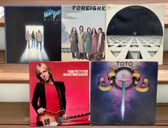 Vintage Vinyl Album Lot ~ Tom Petty, Moody Blues, Toto, Foreigner & Blue Oyster Cult ~