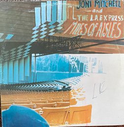 JONI MITCHELL - MILES OF AISLES - 2 LP RECORD - ORIG 1974 - VERY GOOD CONDITION